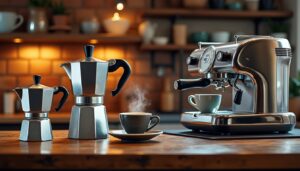 découvrez l'alliance parfaite entre tradition et modernité avec nos cafetières italiennes, pour un café authentique et savoureux à la maison.