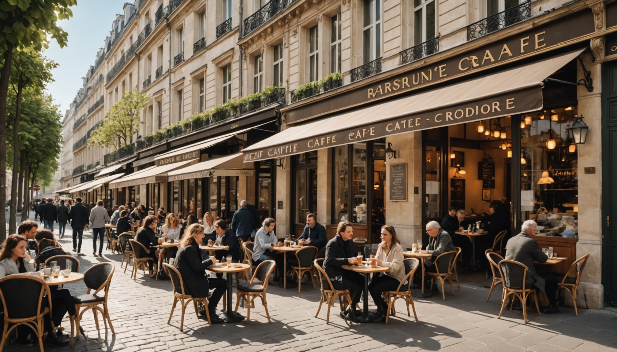 découvrez l'art de vivre à la française avec nos cafés authentiques : savourez croissants frais, espresso intense et plongez dans l'ambiance unique des vibes parisiennes.