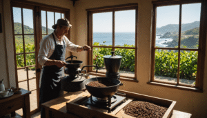 découvrez nos cafés de spécialité en bord de baie, où slow coffee rime avec vues marines apaisantes pour une expérience café unique et relaxante.