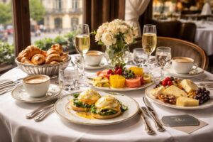 découvrez le brunch gourmand et offrez des cartes cadeaux pour les restaurants gastronomiques emblématiques de paris : café de flore et fouquet's.
