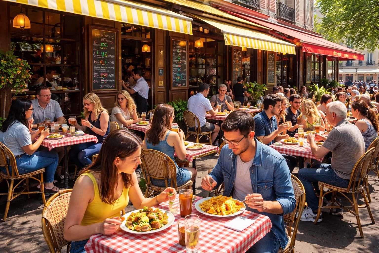 découvrez notre café restaurant économique à paris république, offrant des formules déjeuner savoureuses et des happy hours pour profiter de bons moments à petit prix.