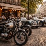 découvrez notre café racer vintage à paris, un lieu unique où motos et voitures classiques morgan et triumph restaurées vous plongent dans l'univers authentique du rétro et de la passion mécanique.